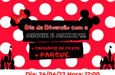 Cata-Vento Mega recebe a Minnie e o Mickey em Dia Da Diversão