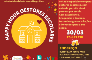 Festou organiza Happy Hour para gestores escolares no dia 30 de março, pós congresso da GEDUC